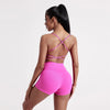 Solid Color Gym Yoga Set Women Yoga Set 2 Piece Workout Tracksuit Fitness Suit High Waist Legging Cross Back sports Bra athletic