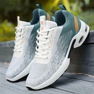 2024 Men's Shoes Spring fashion Soft sole sports single shoes flying woven Casual style men's Running shoes sneakers