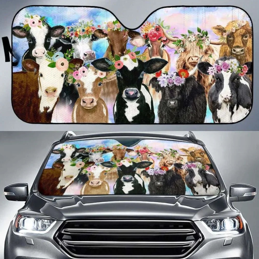 Horse Car Sunshade Mustang Windshield Pet Home Sunshade Custom Pattern Car Accessories Couple Gift Sunshade