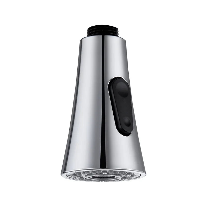 G1/2 Kitchen Pull Out Faucet Head Chrome Shower Nozzle Sprayer Bathroom Sink Tap Replacement Accessory Male Threads Head Aerator