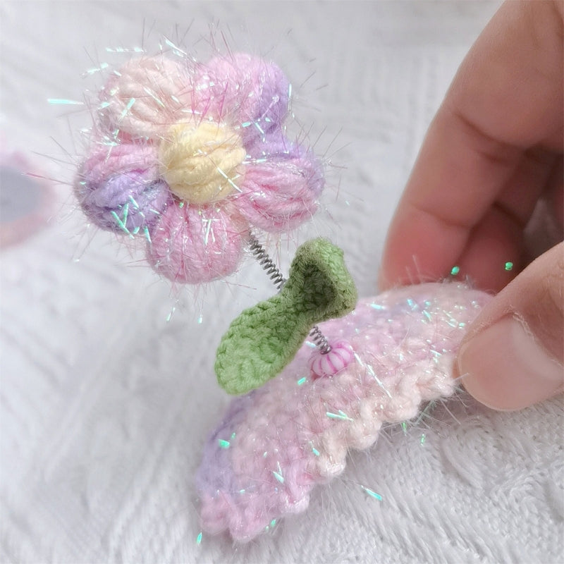 Knitted Woolen Baby Barrettes Cartoon Rabbit Little Girls Hairpins Puppy Cat Toddler Hair Clip Kids Grooming Hair Accessories
