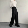 2023 New Black Suit Pants Men Fashion Social Mens Dress Pants Korean Loose Oversized Wide Leg Pants Mens Formal Trousers M-2XL