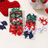 6/8pcs/set Christmas Bows New Year Party Decor Hair Bows for Girl Kids Hair Christmas Decorations Supplies Baby Hair Accessories