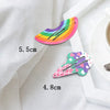 No Slip Metal Snap Hair Clips for Girls Barrettes for Kids Teens Women Cute Candy Color Cartoon Design Hair Pins Accessories