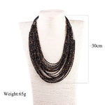 Load image into Gallery viewer, Bohemia Necklace Set Fashion Multi-layer Seed Beaded Vintage Long Necklaces For Women Long Pendants Wedding Jewelry wholesale
