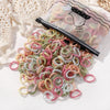 100pcs/Bag Elastic Hair Bands Girls Baby Durable Hair Accessories Child Hair Ring Head Rope Scrunchies Headwear Wholesale Gift