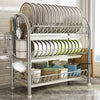 Kitchen Cutlery Storage Box Shelf Plate Tableware Supplies Storage Rack Knife Rack Cupboard Drain Tray Kitchen Household Items