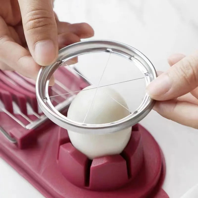 Egg Slicer Century Egg Magic Multi-function Egg Slicer Duck Egg Century Egg Slicer Half Slicer Cool Gadgets  Kitchen Items