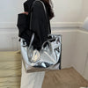 2024 New Large Capacity Should Bag For Women Gold Silver Trendy Fashion Handbag Tote Bag Casual Waterproof Commuting Bag