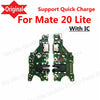 Original Mate20 Lite Loud Speaker Buzzer Charging Port Board Volume Flex Replacement For Huawei Mate 20 Lite Mainboard Flex