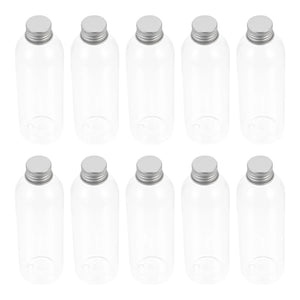 10 Pcs Drink Bottle Convenient Clear Bottles Juice Water Household Small Mouth Portable Accessory The Pet Plastic