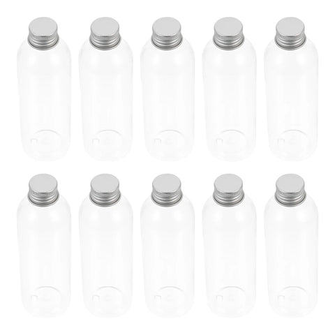 10 Pcs Drink Bottle Convenient Clear Bottles Juice Water Household Small Mouth Portable Accessory The Pet Plastic