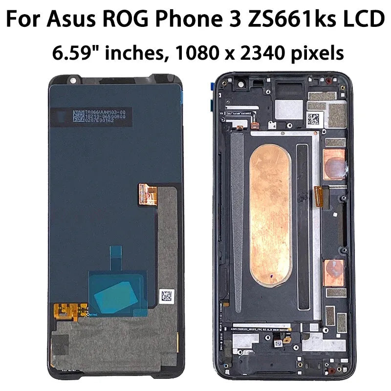 Super AMOLED Series Screen LCD For ASUS ROG Phone 1 2 3 5 5S 5S Pro 5 Pro 6 6 Pro 7 7 Ultimate LCD Touch Screen Digitizer Assemb