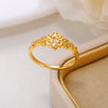 Stainless Steel Rings for Women Gold Color Longevity Lock Shape Ring Waterproof Lucky Aesthetic Jewelry Freeshipping anillos