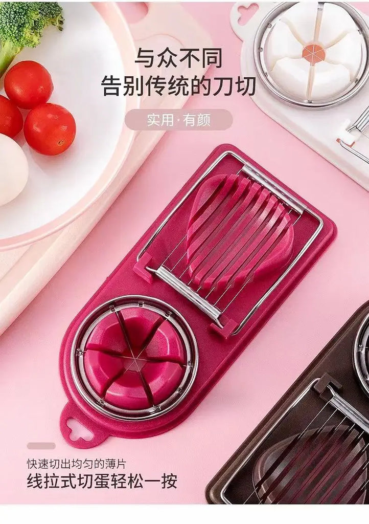 Egg Slicer Century Egg Magic Multi-function Egg Slicer Duck Egg Century Egg Slicer Half Slicer Cool Gadgets  Kitchen Items