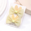 2pcs/set New Girls Kids Gauze Bow Hairpin Rabbit ears Hair Clips Princess Hair Accessories Baby Barrettes Wholesale