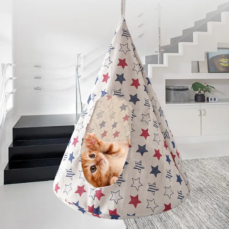 Creative Cat Hammock Breathable Hanging Basketnest Cat Bed Pet Nest Hanging Cage Pet Products Cat Accessories Hammock