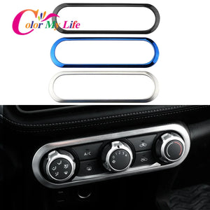 Stainless Steel Car AC Conditioning Panel Cover Trim for Nissan Kicks 2017 - 2022 Air Knob Sticker Accessories