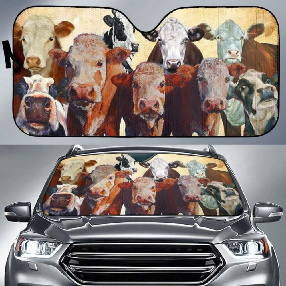 Horse Car Sunshade Mustang Windshield Pet Home Sunshade Custom Pattern Car Accessories Couple Gift Sunshade