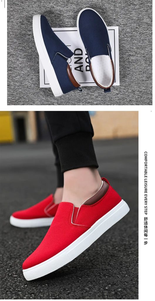 Men Shoes Canvas Sneakers Flats Lace up Leisure Loafers Fashion Comfort Rubber Sole Non Slip Sneakers 45 45 47 48 Large Size