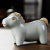 Creative Chinese Zodiac Signs Animal Tea Pet Geyao Porcelain Tea Play Tea House Decoration Ornaments Accessories