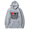 I Love My Girlfriend So Please Stay Away From Me Men Hoodie Funny Saying Quote Couple Fashion Pullover Casual Daily Sweatshirt