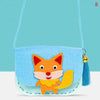 DIY Cute Cartoon Children's Handmade Non-woven Crossbody Bag Craft Kits Weaving Messenger Shoulder Handbag Coin Purse Bag