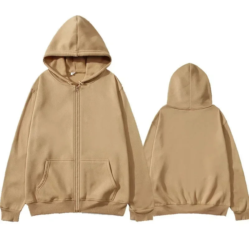 Men and Women Comfortable and Breathable Sports Clothes 2024 Popular Arrival Casual Hooded Zipper Sweatshirts for