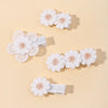 1pcs Ins Daisy Flower Hair Clips Baby Girl Hairpins for Kids Lace White Barette Princess Infant Hair Accessories Wholesale