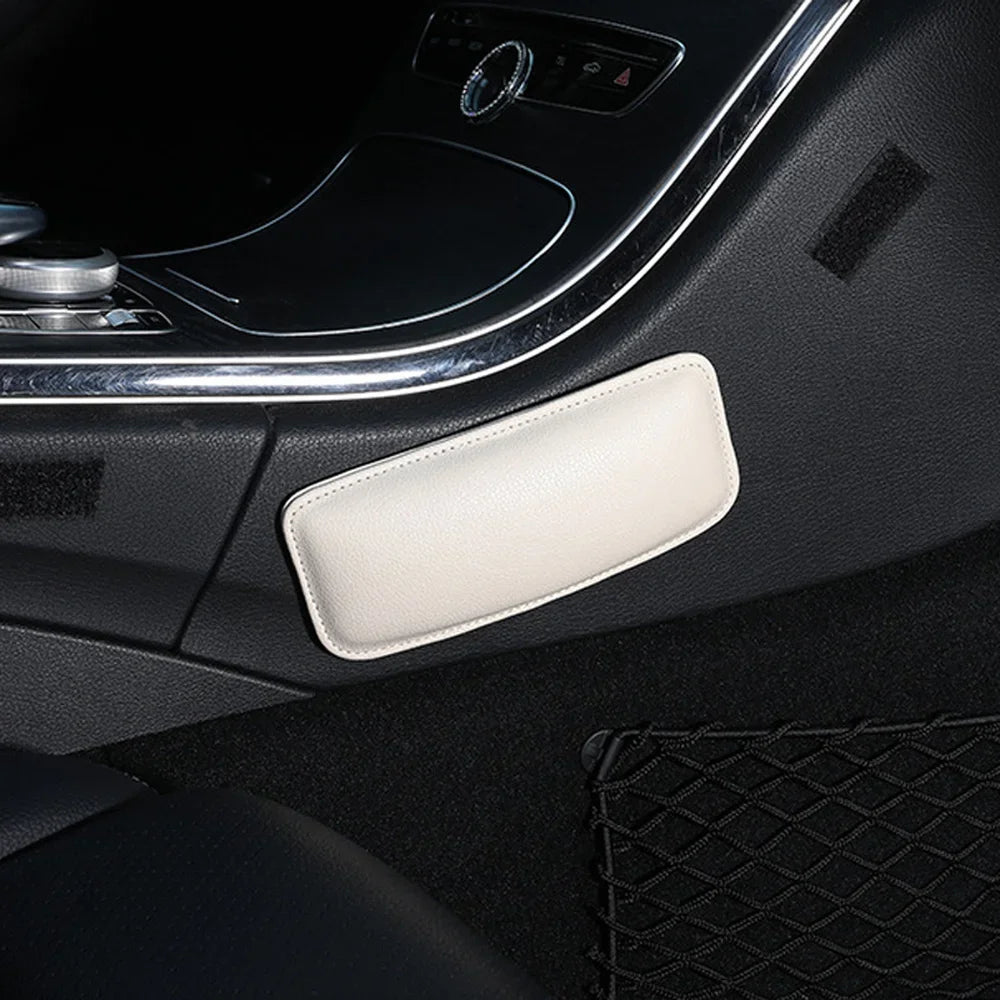 Universal Leather Knee Pad for Car Interior Pillow Comfortable Elastic Cushion Memory Foam Leg Pad Thigh Support Car Accessories