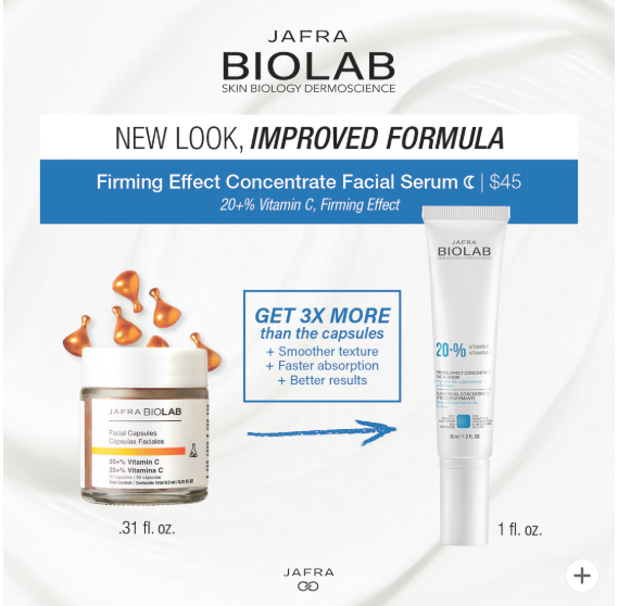 Jafra biolab firming effect concentrate facial serum 20+% vitamin c