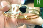Load image into Gallery viewer, BLACK HEART BANGLE

