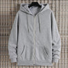Unisex Zip Up Hoodies Spring Autumn Fleece Sweatshirts Men Women Classic Solid Color Zipper Jackets Fashion Hip Hop Streetwear