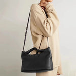 Load image into Gallery viewer, Rowvintage Soft Genuine Leather Handbag Versatile Fashionable Saddle Bag Single Shoulder Crossbody Bag For Women
