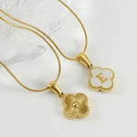 Load image into Gallery viewer, New Clover Necklace Alphabet A-Z Initial Letter Pendant Mother Of Pearl Necklaces For Women Flower Choker Bracelets Gold Jewelry
