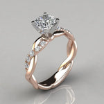 Load image into Gallery viewer, Soild 14K Yellow Gold 2 Carat Diamond Rings for Women 2021 Fashion Pure Jewelry Bizuteria Gemstone Anillos De Wedding Rings
