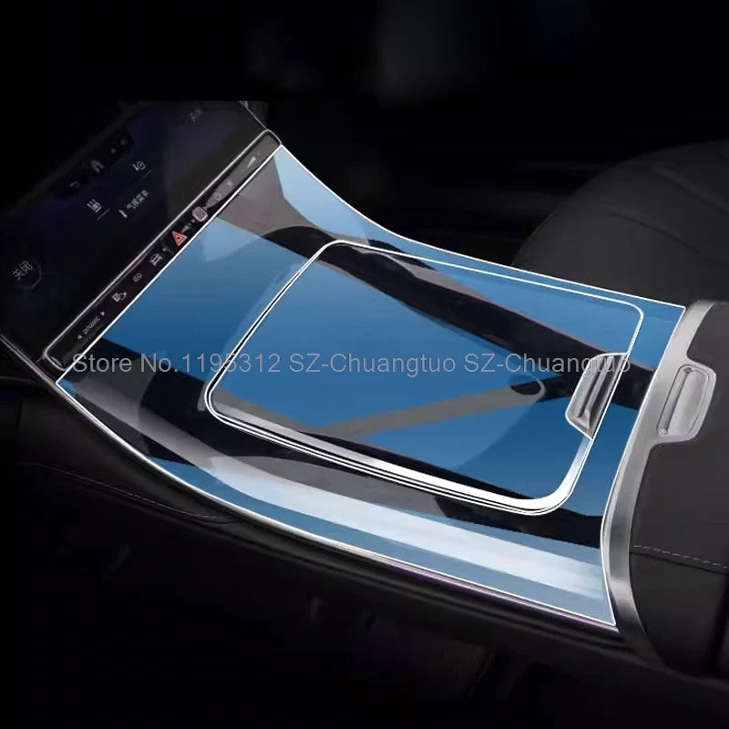 TPU Transparent Protective film For Mercedes Benz EQE 2022 2023 car shift screen  Auto interior Sticker Accessories