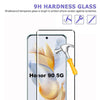 1/4Pcs 3D Light Sweep Tempered Glass For HONOR 90 Black Edge Screen Protector Glass Film