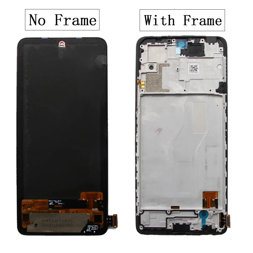 NEW OEM AMOLED for Xiaomi Redmi Note 10 Pro LCD Display Touch Screen Digitizer For Redmi Note 10 Pro M2101K6G M2101K6R + Frame