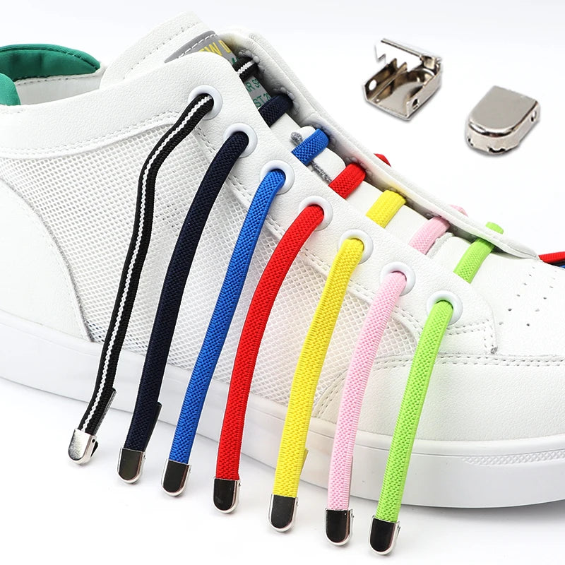 No Tie Elastic Shoe Laces One Size Fits All Adult and Kids Shoes Shoelaces for Sneakers Shoelace Tieless Flat Expand Shoestrings