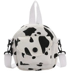 Load image into Gallery viewer, Fashion Canvas Handbag Women's Retro Cow Color Satchels Large Capacity School Bag Casual Shoulder Crossbody Bag Mobile Phone Bag
