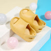 Children Slippers Summer EVA Thick Sole Solid Color Sandals Kids Soft Non-Slip Beach Shoes Boys Girls Slides Bathroom Home Shoes