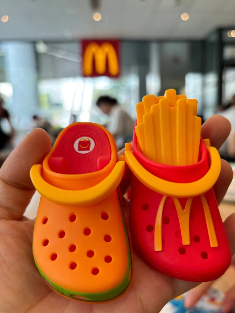 2024 McDonald's Mini Slipper Keychain Happy Meal Toys Figure Collectible Toy Desktop Decoration Kids Birthday Gifts