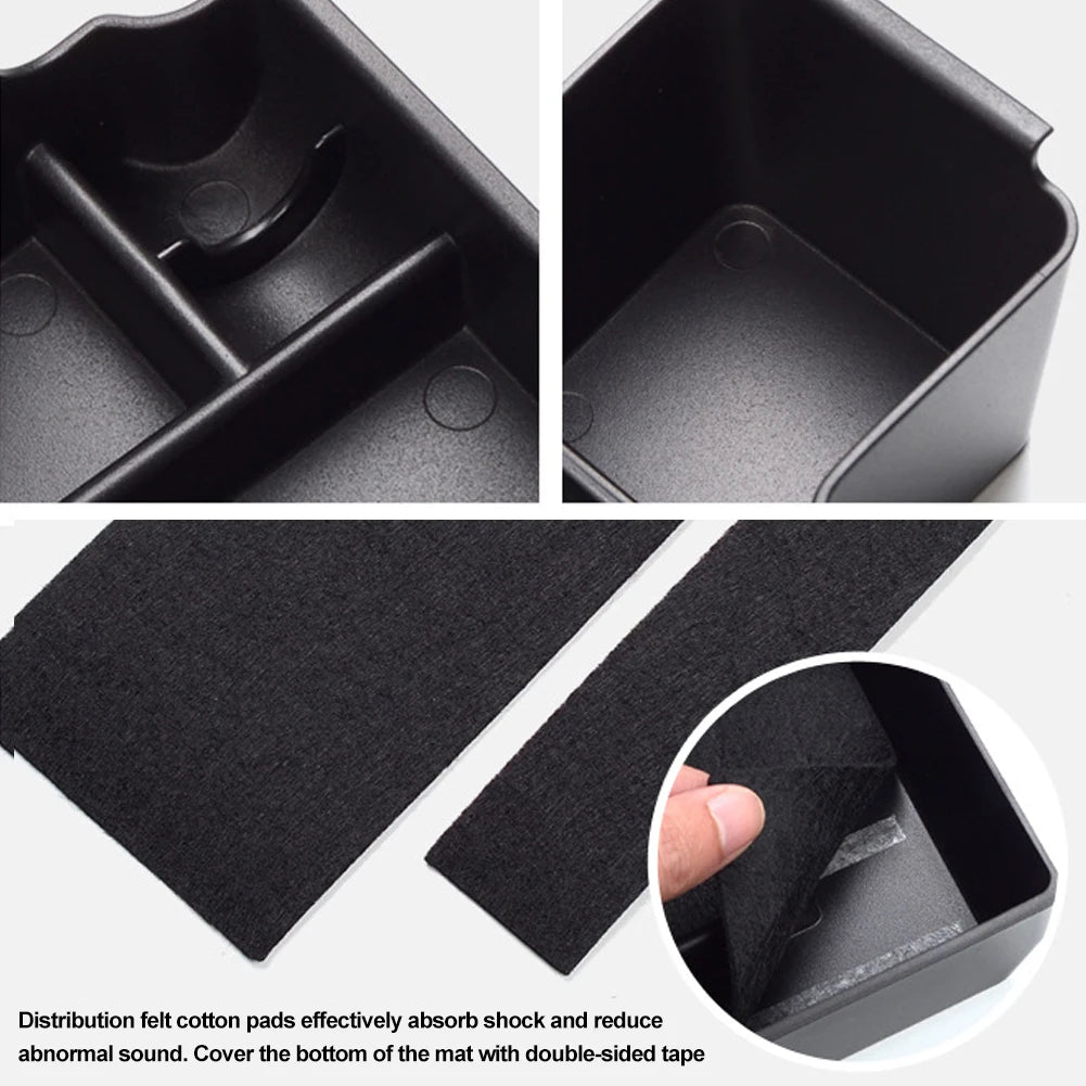 Car Center Armrest Storage Box For ORA Good Cat Haomao Funky Cat 2020 - 2022 Flocking Organizer Containers Interior Accessories