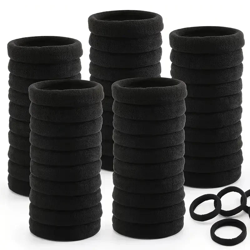 10/100Pcs High Elastic Hair Bands for Women Girls Black Hairband Rubber Ties Ponytail Holder Scrunchies Kids Hair Accessories