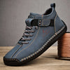 New 2024 Handmade Leather Casual Men Shoes Design Sneakers Man Breathable Leather Shoes Men Ankle Boots Outdoor one tree boot