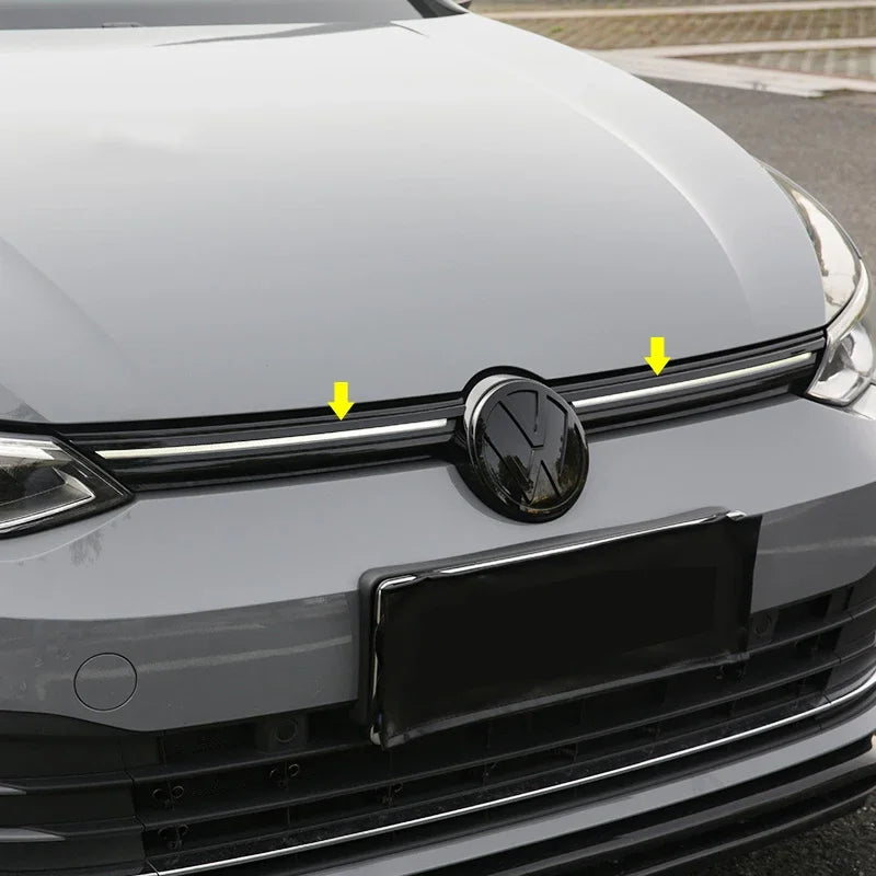 Car Front Bumper Grille Trim Grill Decoration Strip Covers for VW Golf 8 MK8 Accessories 2020 2021 2022 2023