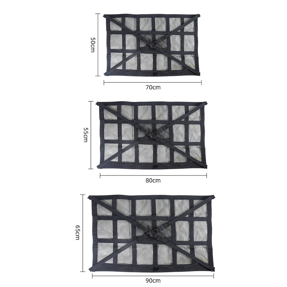 Breathable Car Ceiling Cargo Net Strong Load-Bearing Mesh Car Roof Storage Net Pocket Auto Stowing Tidying Accessories