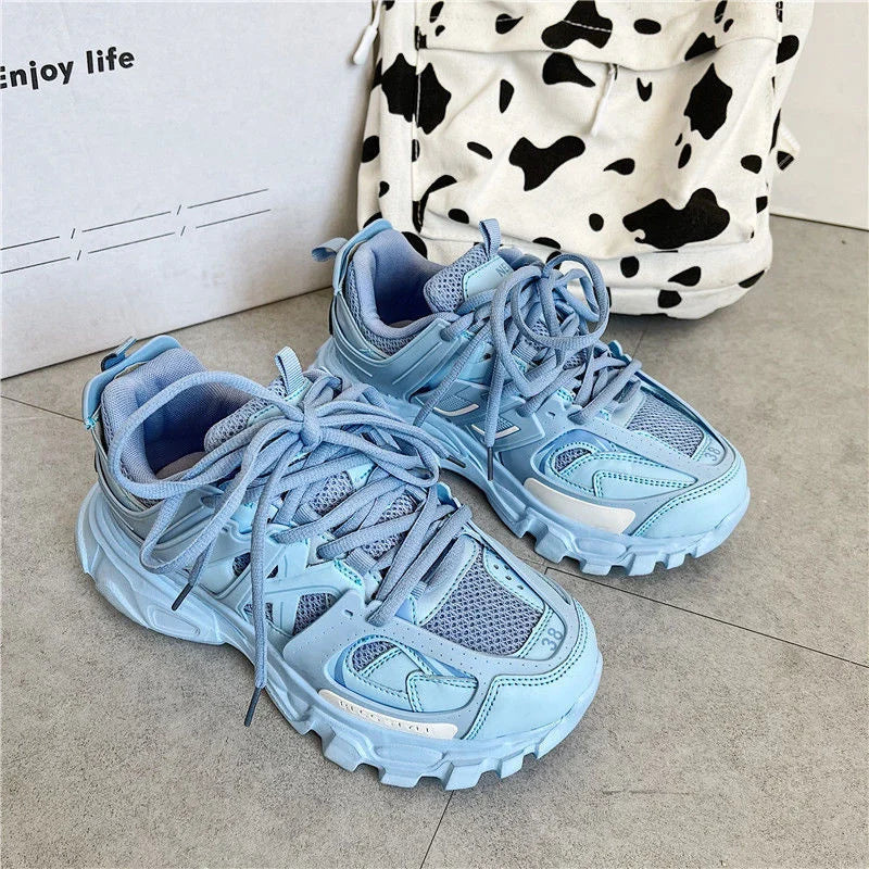 Brand Design Black Gray Women Sneakers Fashion New Men's Chunky Sneakers Lovely Pink Dad Shoes Trendy Girls Boys Casual Shoes