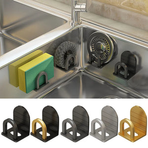Kitchen Sponges Holders Self Adhesive Sink Sponges Drain Drying Rack Stainless Steel Bathroom Kitchen Sink Accessories Organizer